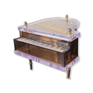 Music Box Piano Shape Wind Up Plays Edelweiss From The Sound Of Music